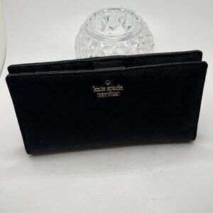 Kate Spade Cameron Street Stacy Black Leather Bi-Fold Wallet